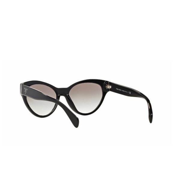 Prada Women’s Sunglasses Cat Eye (SPR 08S 1AB-0A7 - Black/ Grey Gradient) - Picture 5 of 8